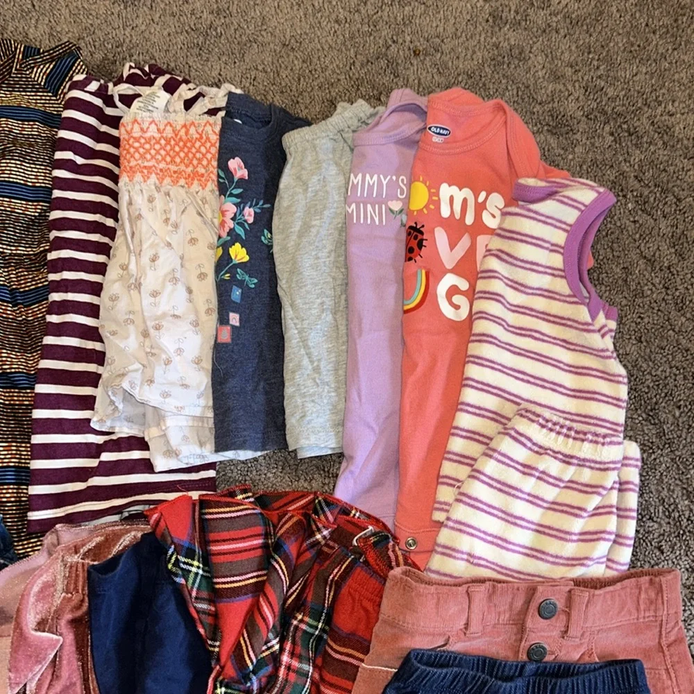 Toddler 12/18m sweater, romper, top, pants, shorts, skirt bundle!